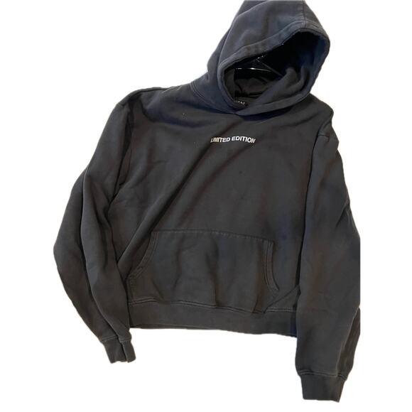 BooHooMan Limited Edition Black Oversized Hoodie Mens L - Picture 1 of 4